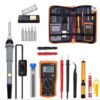 60W adjustable electric soldering iron 19-1 electric soldering iron multimeter soldering tool kit