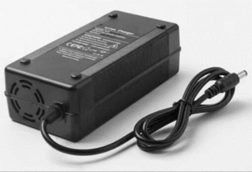 67.2V 5A charger with EU plug and DC5521 connector,with fan