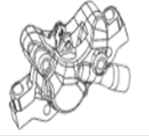 CALIPER REAR Brake with cable model: THUNDER  II