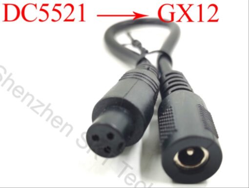 DC to GX12 extension cable