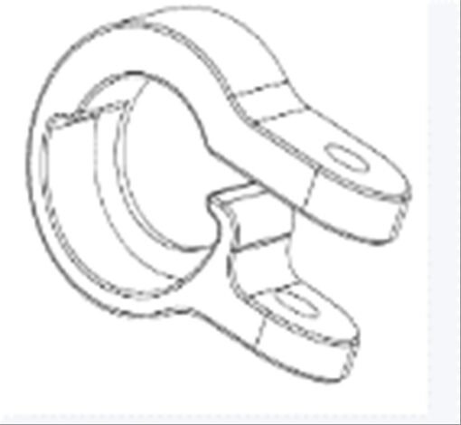 FOLDING HANDLE CLAMP_L model: ACHILLEUS