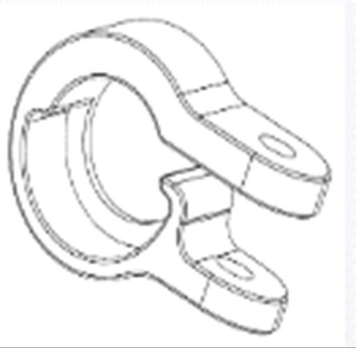 FOLDING HANDLE CLAMP_L model: ACHILLEUS