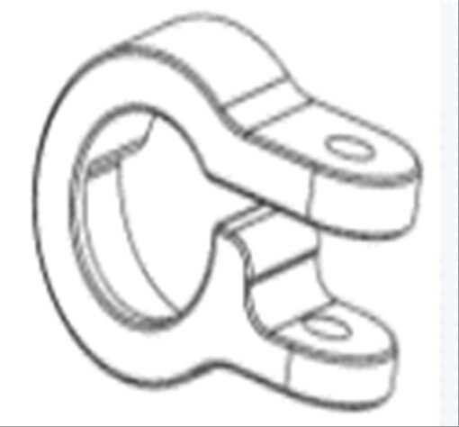 FOLDING HANDLE CLAMP_R model: ACHILLEUS