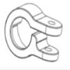 FOLDING HANDLE CLAMP_R model: VICTOR LUXURY