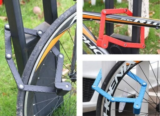 Foldable bike and scooter lock