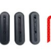 Font & rear wheel screw plastic cover black+red reflective sticker(one set) : M365/Pro