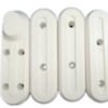 Font & rear wheel screw plastic cover white(one set) : M365/Pro