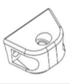 LOWER HINGE BRAKET/DAMPER BRAKET model: X