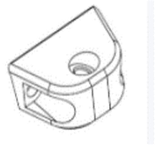 LOWER HINGE BRAKET/DAMPER BRAKET model: X2