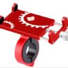 Metal phone holder red