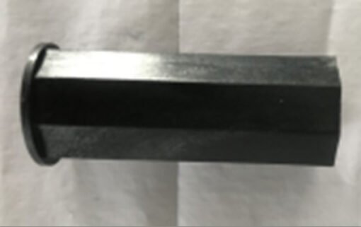 Plastic part inside iron tube