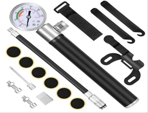 Portable pump with gauge (maximum air pressure 210PSI)_x000D_