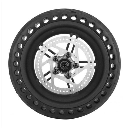 Rear wheel+honeycomb tyre+disc brake plate : M365/Essential/1S