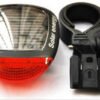 Solar-powered bicycle taillights