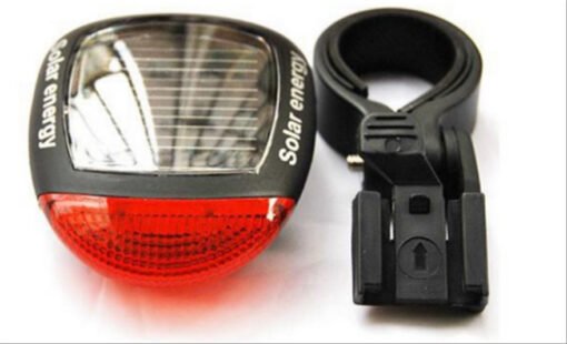 Solar-powered bicycle taillights